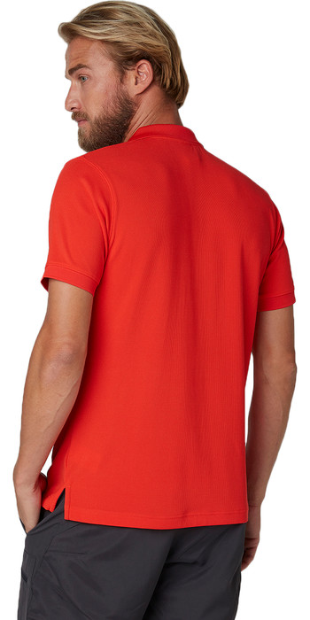 2019 Helly Hansen Drivline Polo Skjorte Varsling Rød 50584 Crew Polo | Quick Dry Tactel® Poloskjorte Med Rund Hals | HH NO